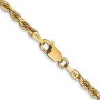 3.0mm 14K Yellow Gold Diamond-Cut Lightweight Rope Chain - Sophia Jewelers