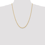 14k 3.0mm Diamond-Cut Lightweight Rope Chain