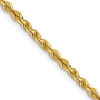 3.0mm 14K Yellow Gold Diamond-Cut Lightweight Rope Chain - Sophia Jewelers