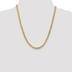 14k White Gold 5.75mm Flat Beveled Curb Chain