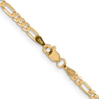 3.0mm 14K Yellow Gold Concave Figaro Chain - Sophia Jewelers