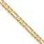 3.0mm 14K Yellow Gold Concave Figaro Chain - Sophia Jewelers