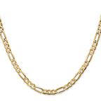4.5mm 14K Yellow Gold Concave Figaro Chain - Sophia Jewelers