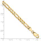 14k 4.5mm Concave Open Figaro Chain