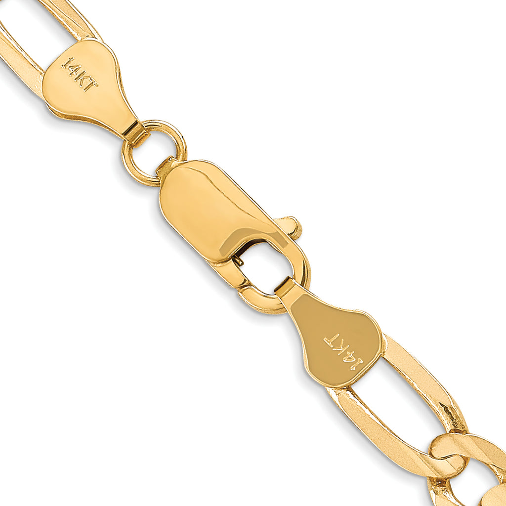 6.0mm 14K Yellow Gold Concave Figaro Chain - Sophia Jewelers