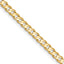 3.0mm 14K Yellow Gold Open Concave Curb Chain - Sophia Jewelers