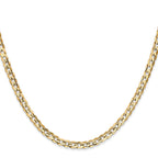 14k 3.8mm Open Concave Curb Chain