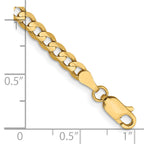 14k 3.8mm Open Concave Curb Chain