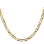 14k 4.5mm Open Concave Curb Chain