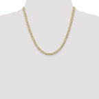 14k 4.5mm Open Concave Curb Chain