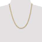 14k 4.5mm Open Concave Curb Chain