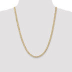 14k 4.5mm Open Concave Curb Chain
