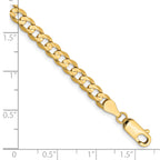 14k 4.5mm Open Concave Curb Chain