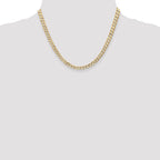 5.25mm 14K Yellow Gold Open Concave Curb Chain - Sophia Jewelers