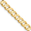 5.25mm 14K Yellow Gold Open Concave Curb Chain - Sophia Jewelers
