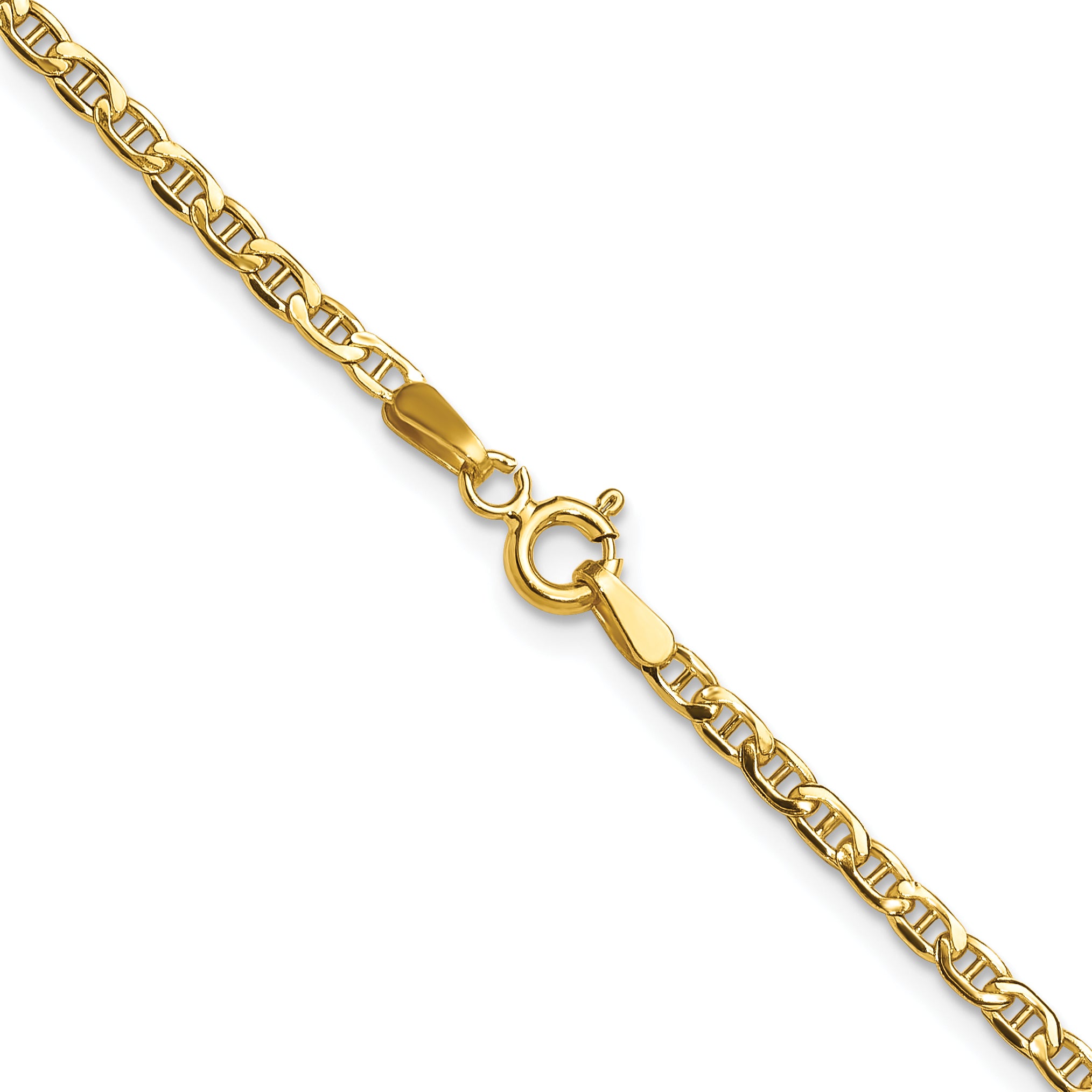11.0mm 14K Yellow Gold Anchor Chain - Sophia Jewelers