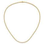 14k 2.4mm Semi-Solid Anchor Chain