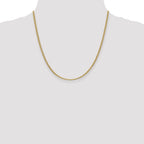 14k 2.4mm Semi-Solid Anchor Chain