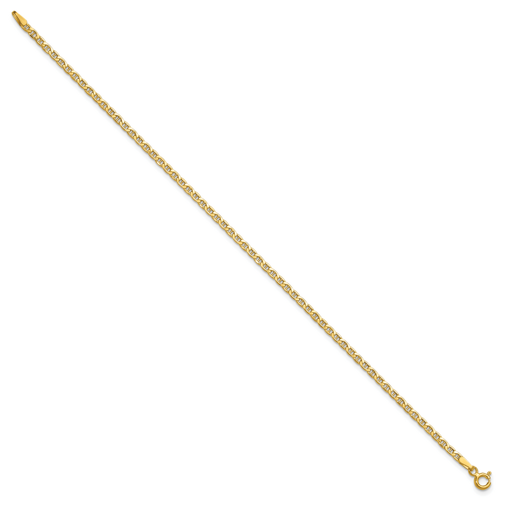 14k 2.4mm Semi-Solid Anchor Chain
