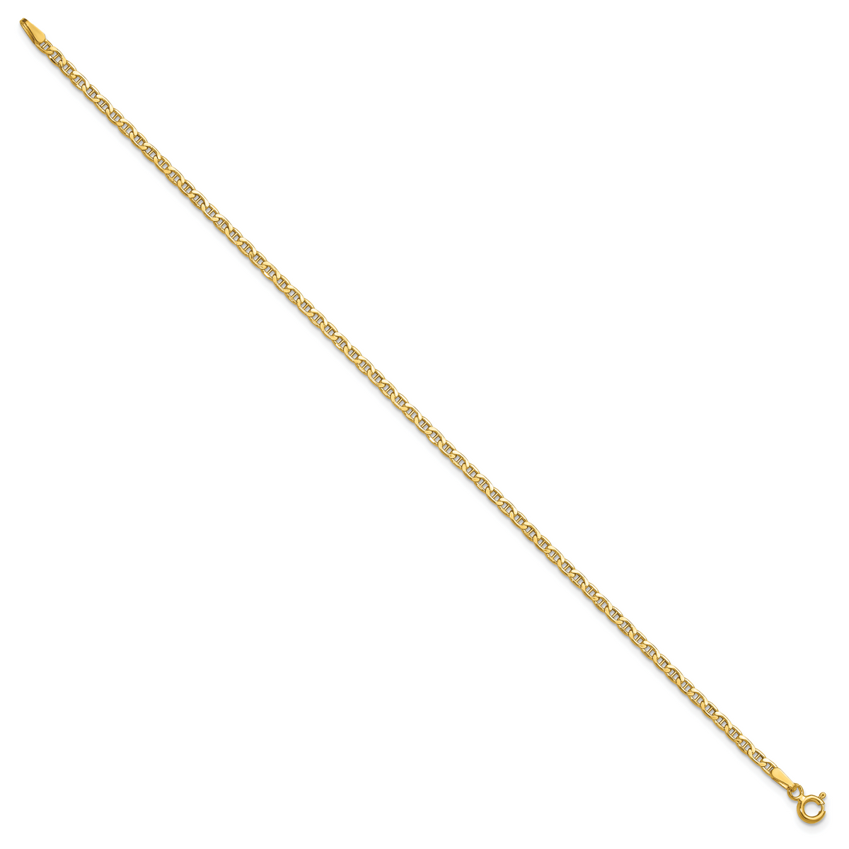 14k 2.4mm Semi-Solid Anchor Chain