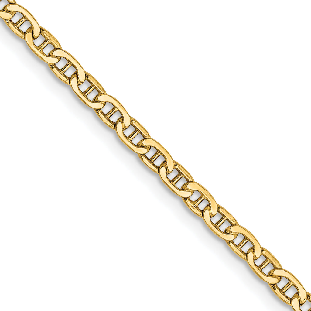 11.0mm 14K Yellow Gold Anchor Chain - Sophia Jewelers