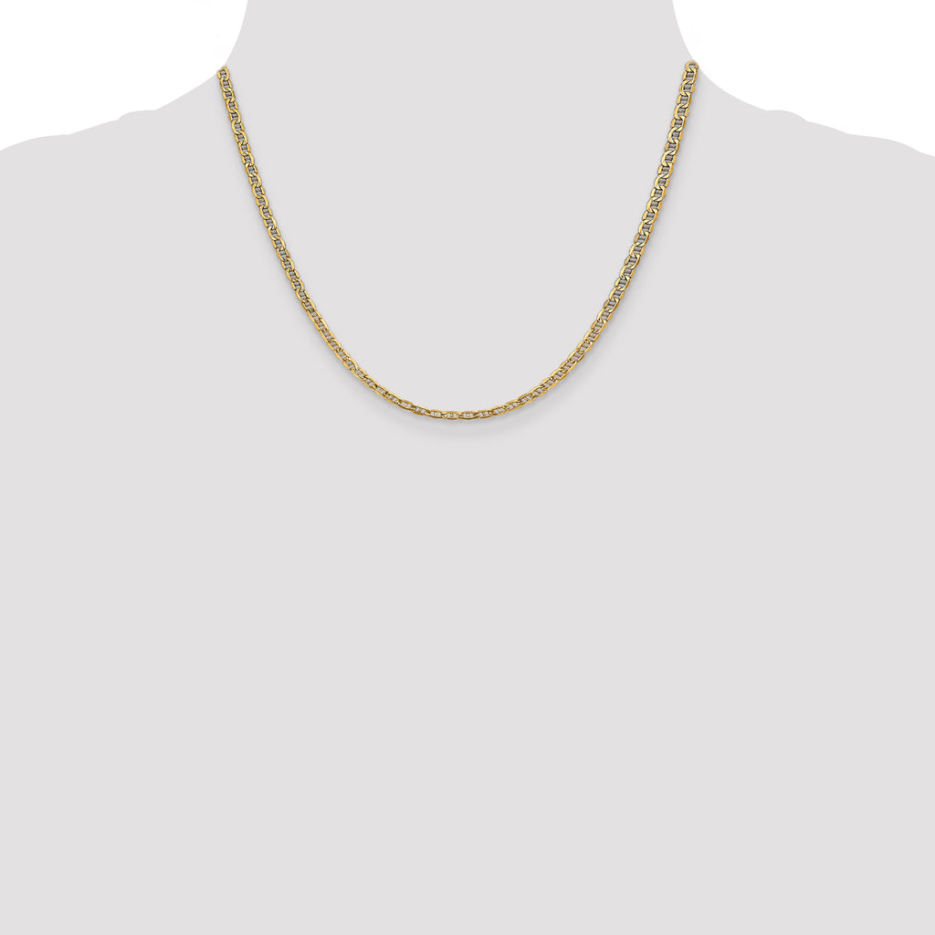 3.2mm 14K Yellow Gold Anchor Chain - Sophia Jewelers