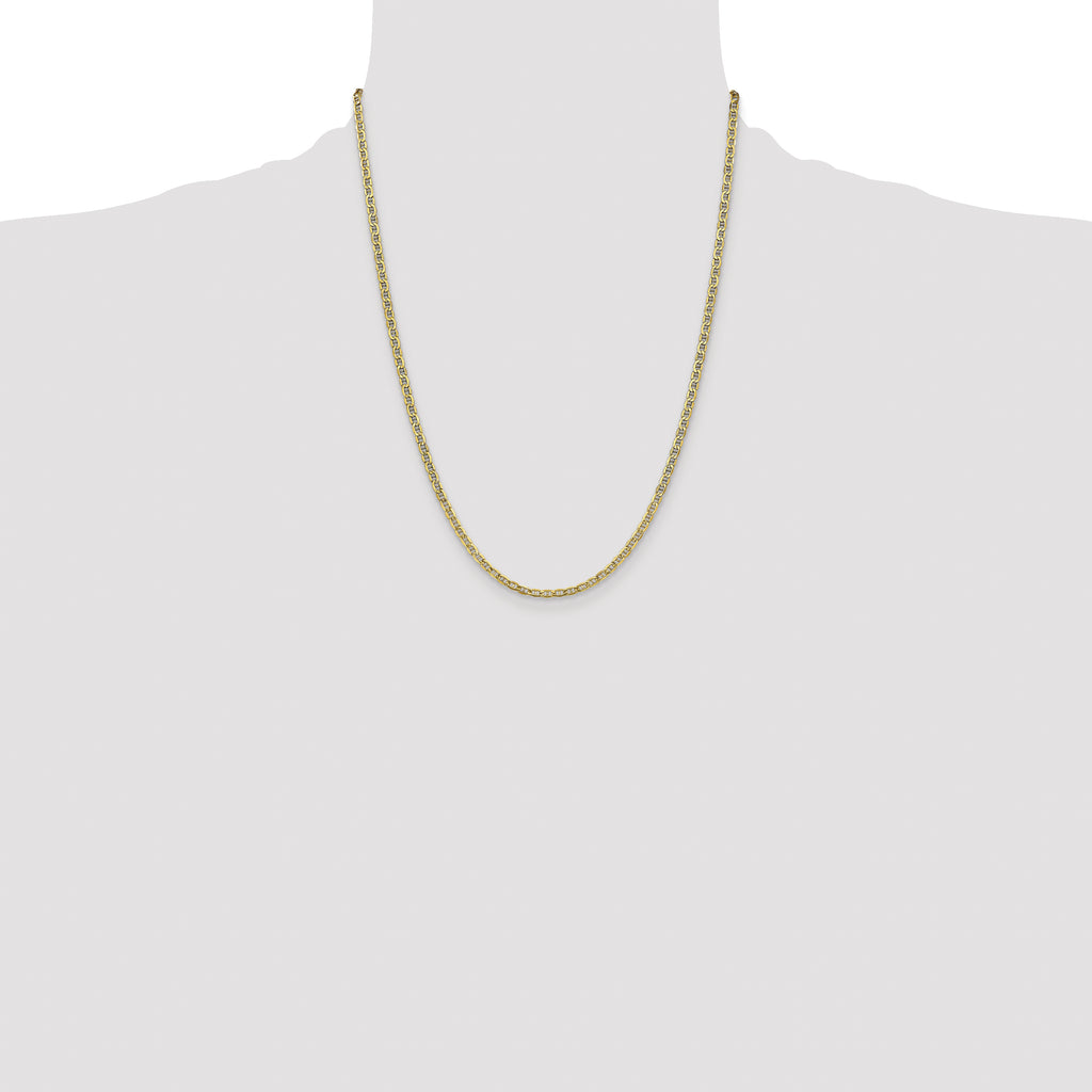 14k 3.2mm Semi-Solid Anchor Chain