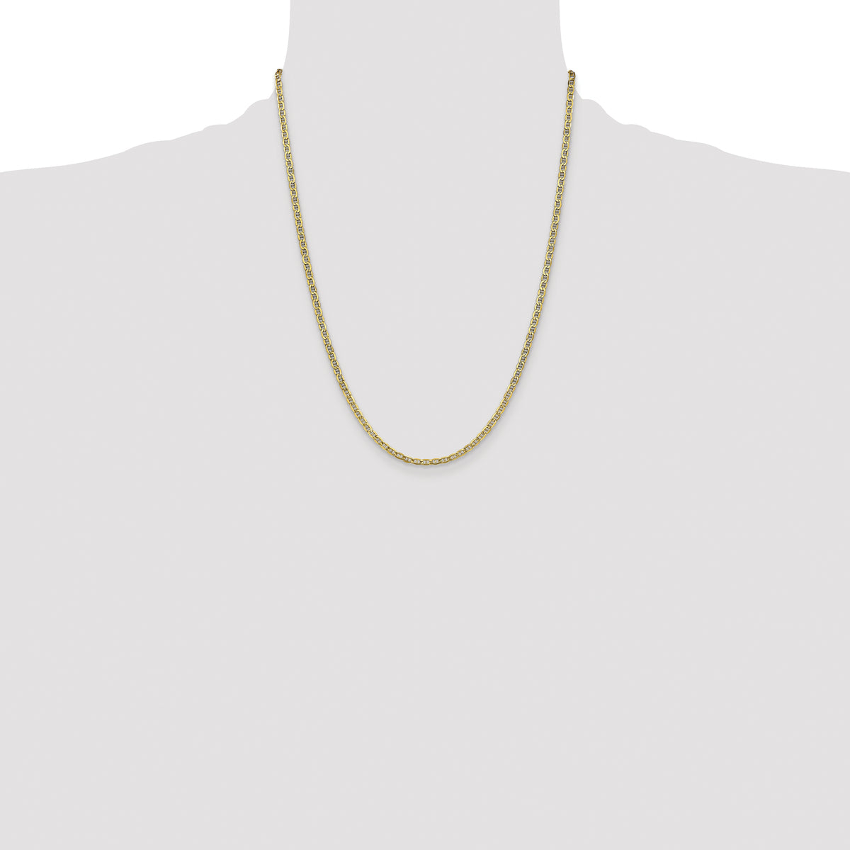 14k 3.2mm Semi-Solid Anchor Chain