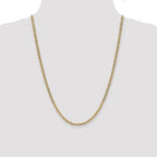 14k 3.2mm Semi-Solid Anchor Chain