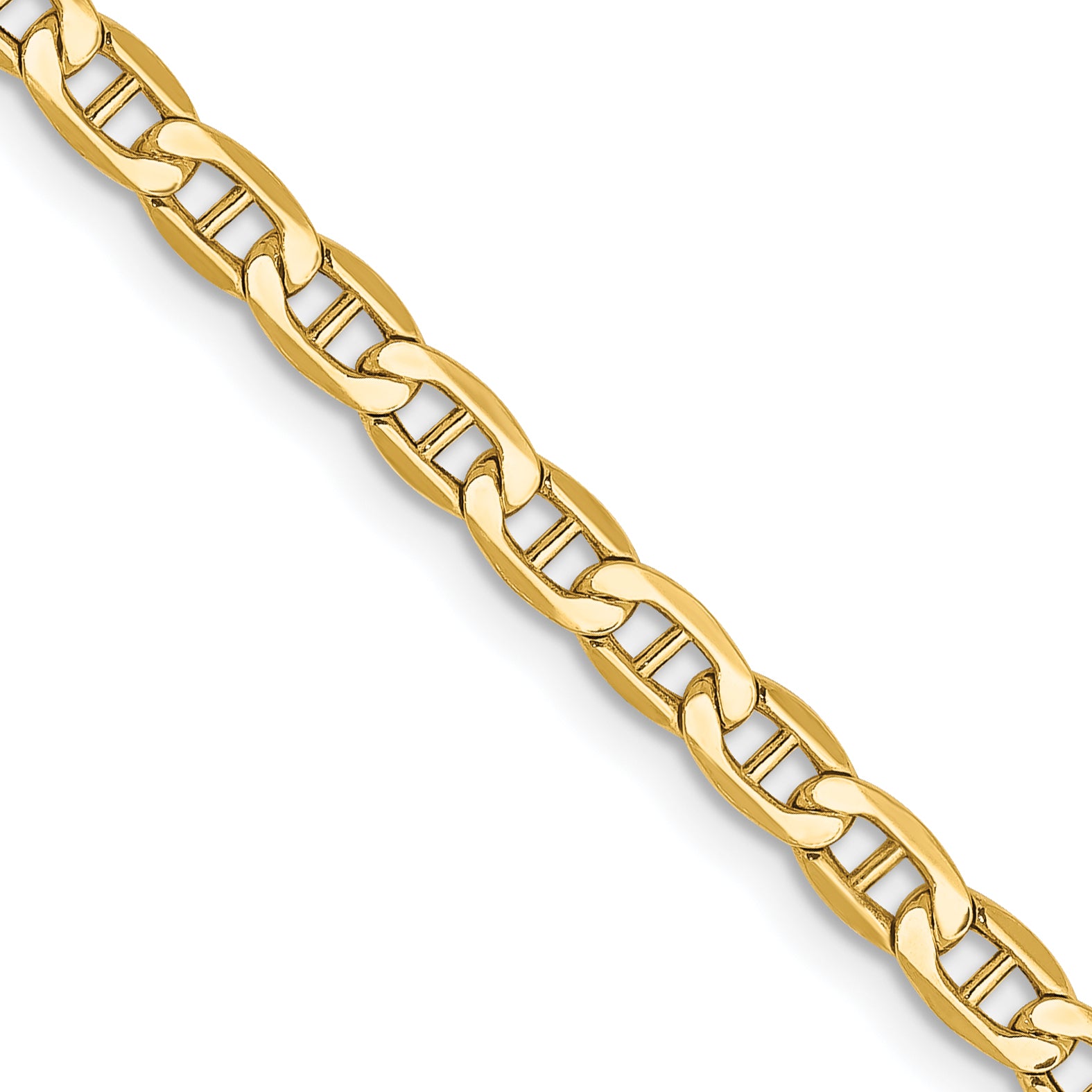 3.2mm 14K Yellow Gold Anchor Chain - Sophia Jewelers Main image