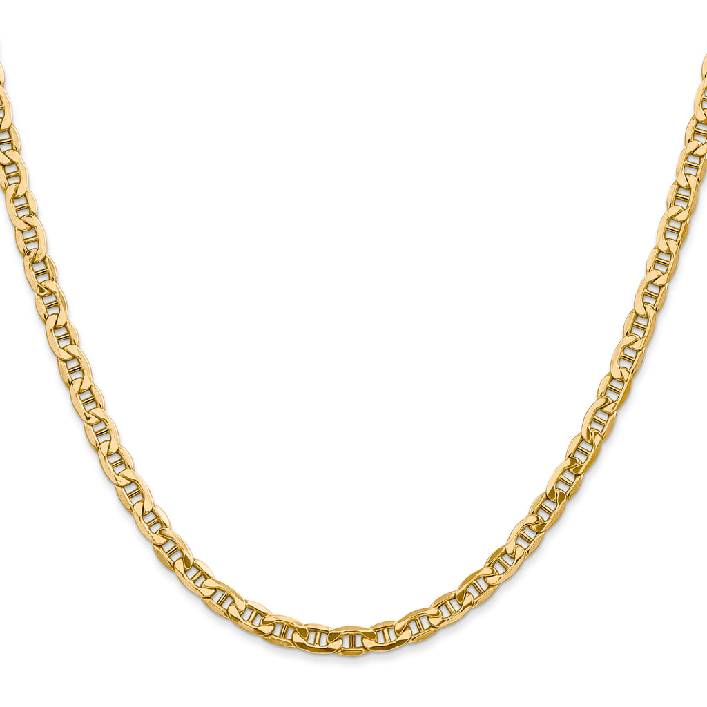 14k 4mm Semi-Solid Anchor Chain