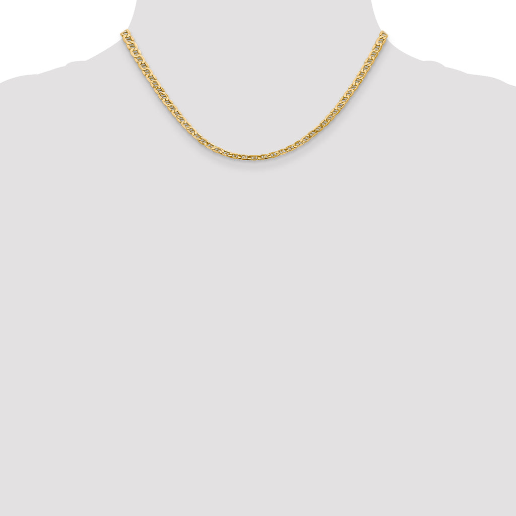 4.0mm 14K Yellow Gold Anchor Chain - Sophia Jewelers