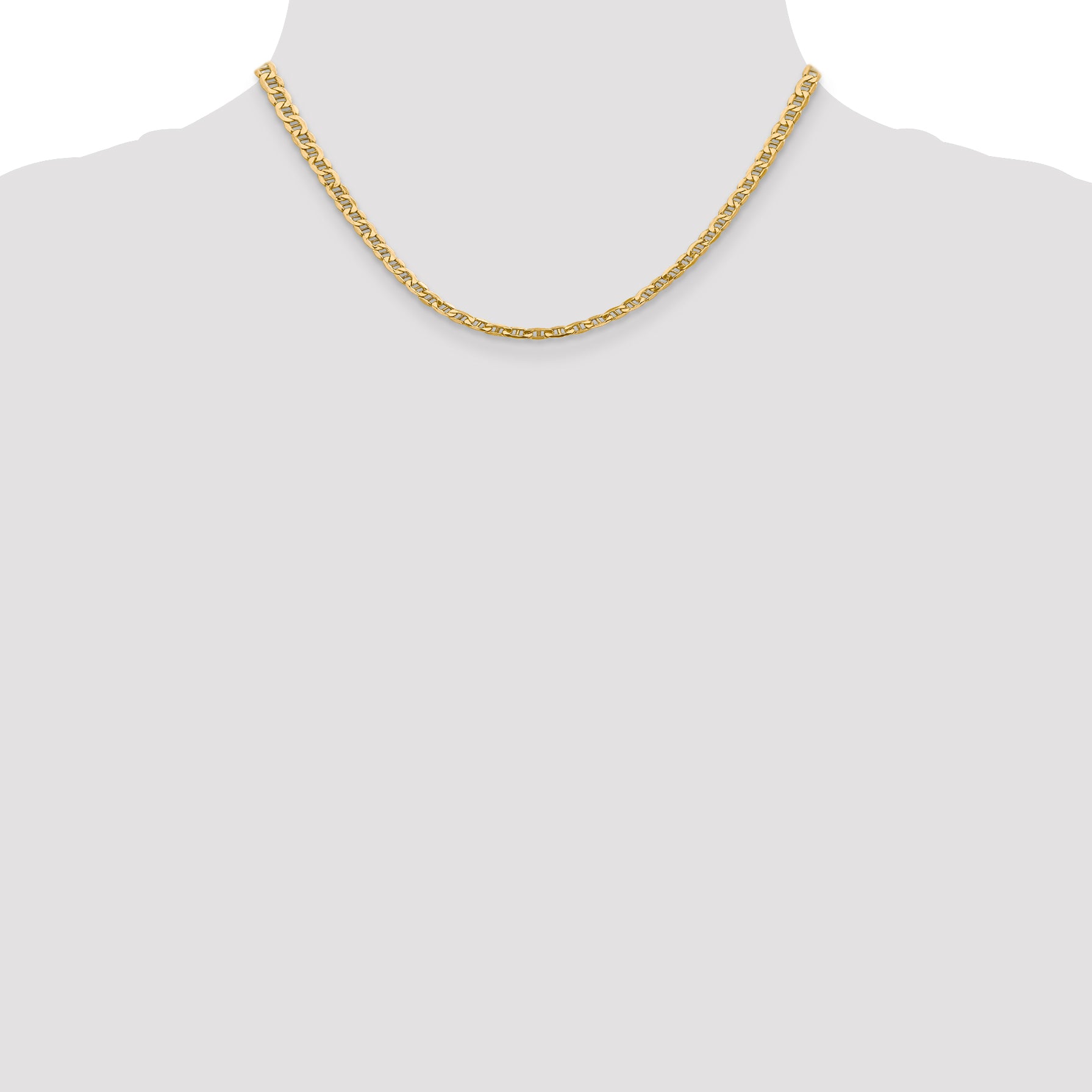 4.0mm 14K Yellow Gold Anchor Chain - Sophia Jewelers