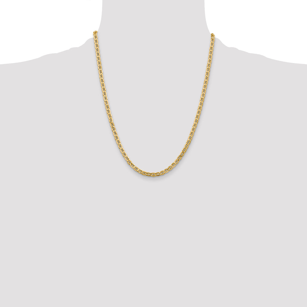 14k 4mm Semi-Solid Anchor Chain