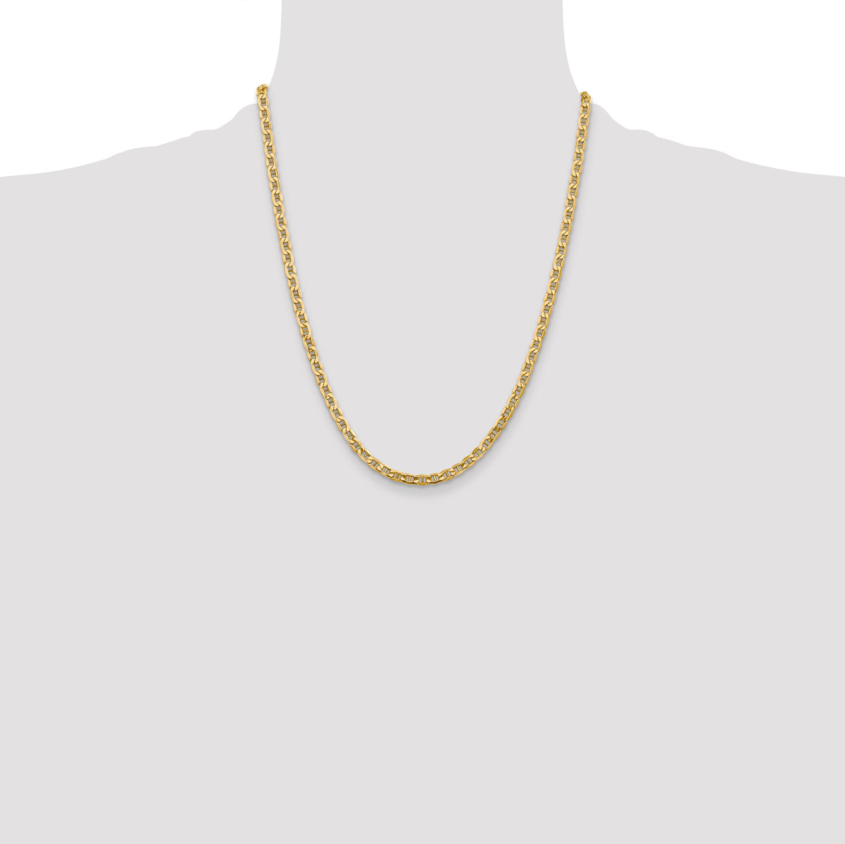 14k 4mm Semi-Solid Anchor Chain