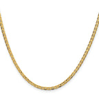 2.4mm 14K Yellow Gold Concave Anchor Chain - Sophia Jewelers