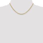 2.4mm 14K Yellow Gold Concave Anchor Chain - Sophia Jewelers