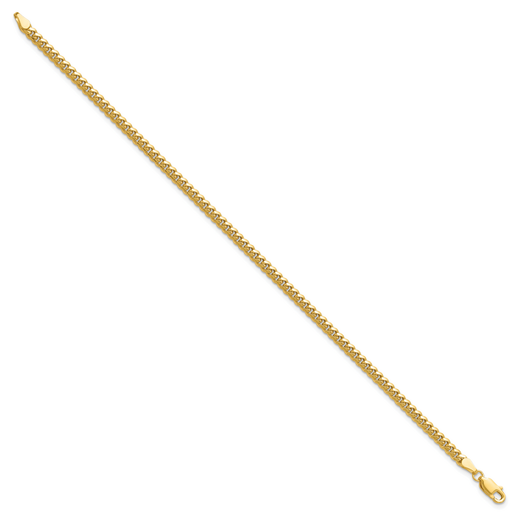 14k 3.5mm Solid Miami Cuban Chain