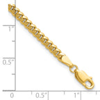 14k 3.5mm Solid Miami Cuban Chain