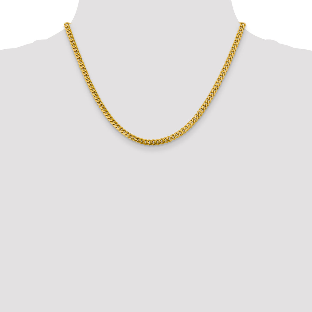 4.25mm 14K Yellow Gold Miami Cuban Link Chain - Sophia Jewelers