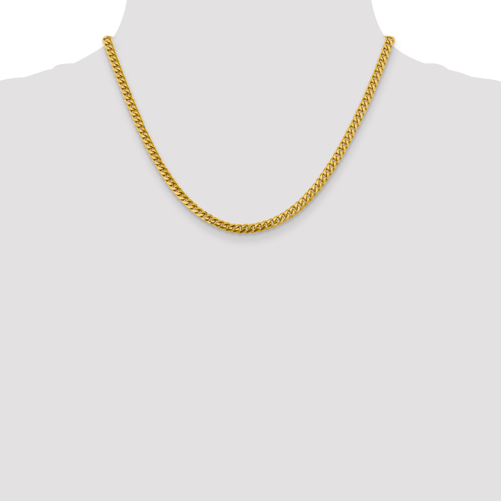 4.25mm 14K Yellow Gold Miami Cuban Link Chain - Sophia Jewelers