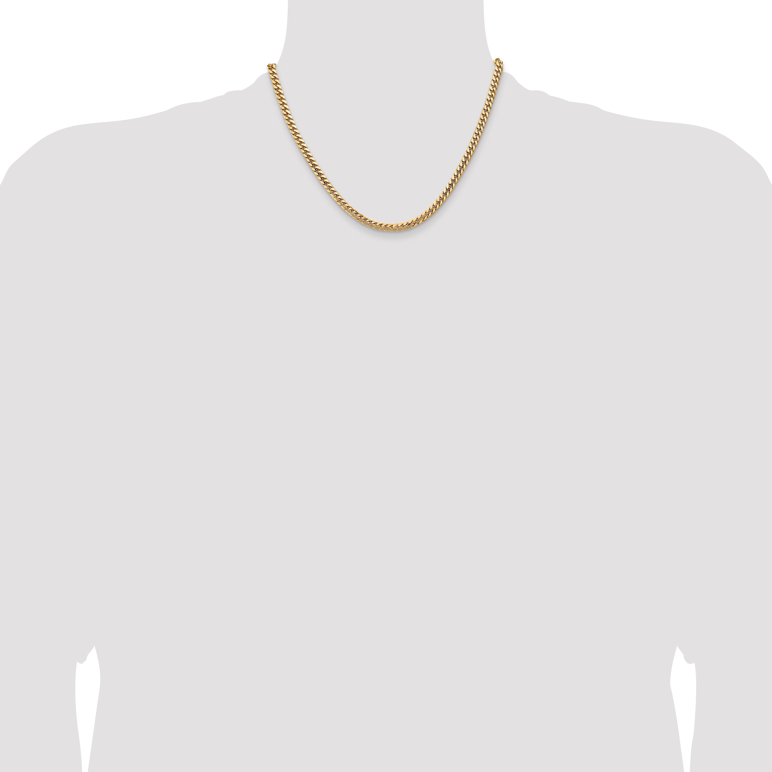 4.3mm 14K Yellow Gold Miami Cuban Link Chain - Sophia Jewelers
