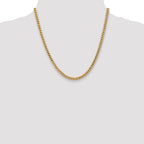 14k 4.3mm Solid Miami Cuban Chain