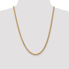 14k 4.3mm Solid Miami Cuban Chain