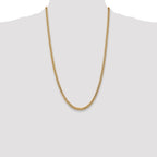 14k 4.3mm Solid Miami Cuban Chain