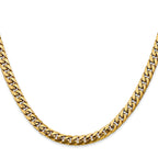 14k 5mm Solid Miami Cuban Chain