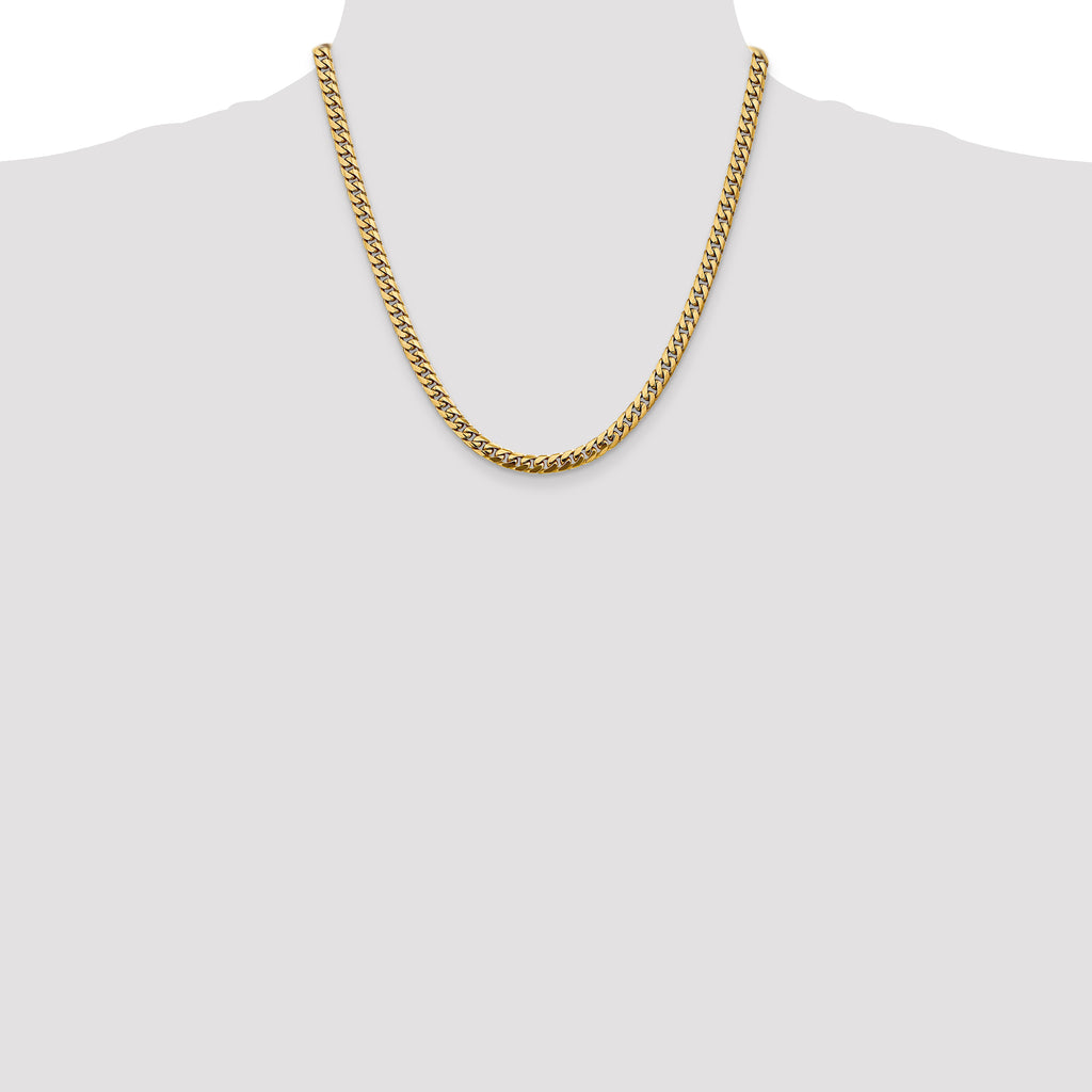 14k 5mm Solid Miami Cuban Chain