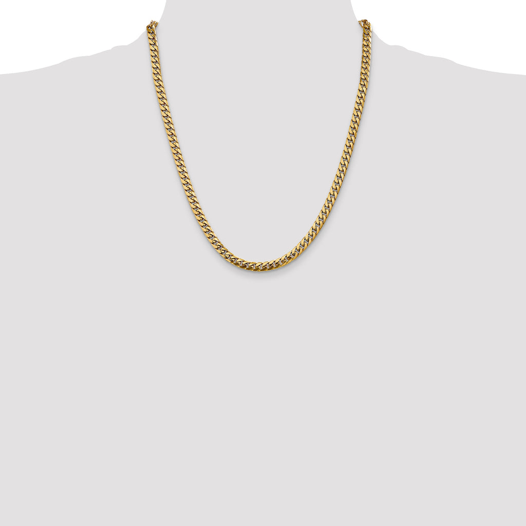14k 5mm Solid Miami Cuban Chain