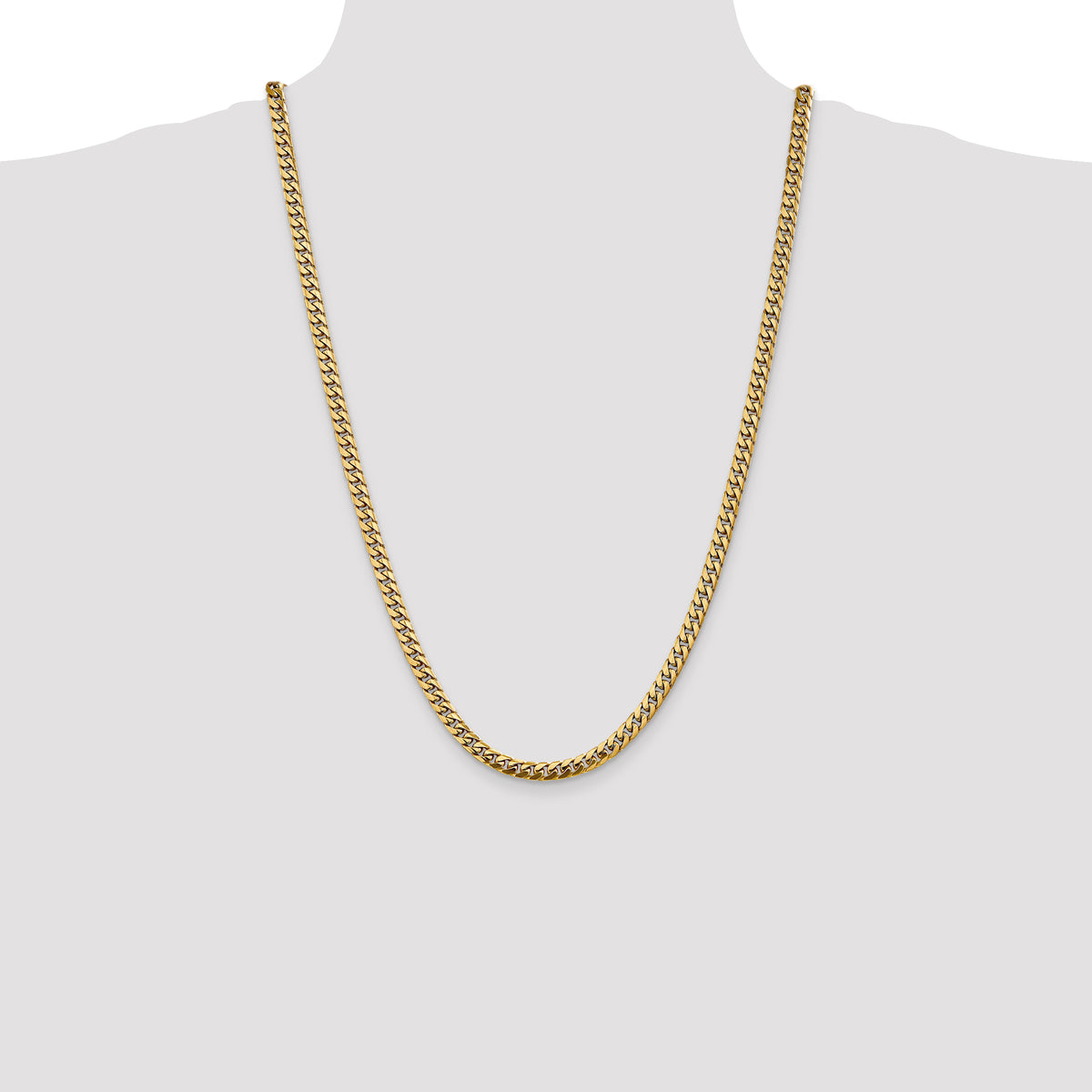 14k 5mm Solid Miami Cuban Chain
