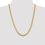 14k 5.5mm Solid Miami Cuban Chain